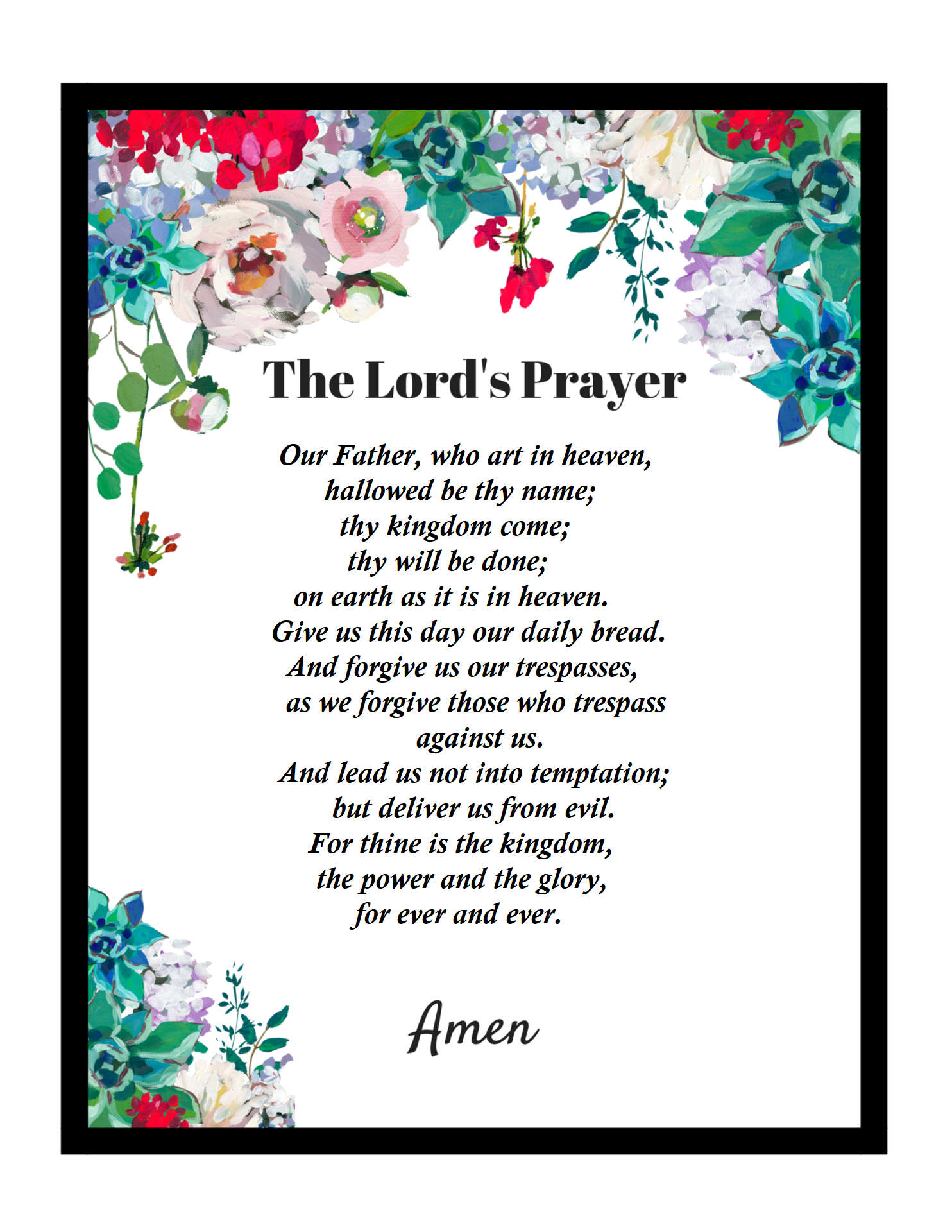 LORDS PRAYER - TRADITIONAL